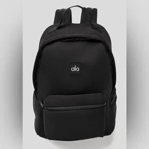 ALO Yoga NWT Stow Backpack In Black & Silver Detachable Pouch Water Resistant ALO Yoga | Bags | Alo Yoga Nwt Stow Backpack In Black Silver  main image 2